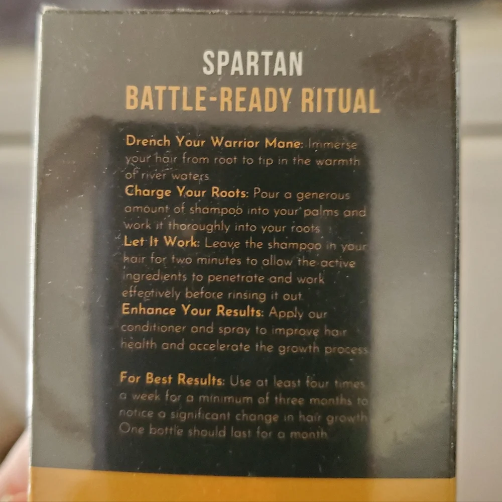 SPARTAN HAIR GROWTH FORMULA SHAMPOO TWO (2) BOTTLES SEALED. NIB. NWT.